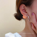 Ins Popular 925 Silver Needle Fruit Pink Peach Earrings Copper Cute Korean Earings Peach Studs For Women